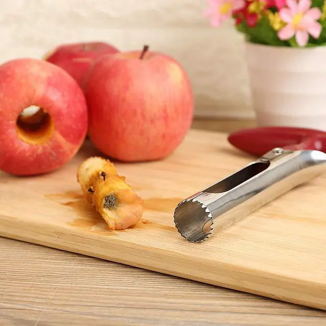 Alt view image 6 of 7 - apple Corer, Stainless Steel Kitchen Gadget Tool Fruit Seeder Core Remover Fruit Vegetable Tools Apple Pear Corer Easy Twist Fruits Tools Core Seed Remover