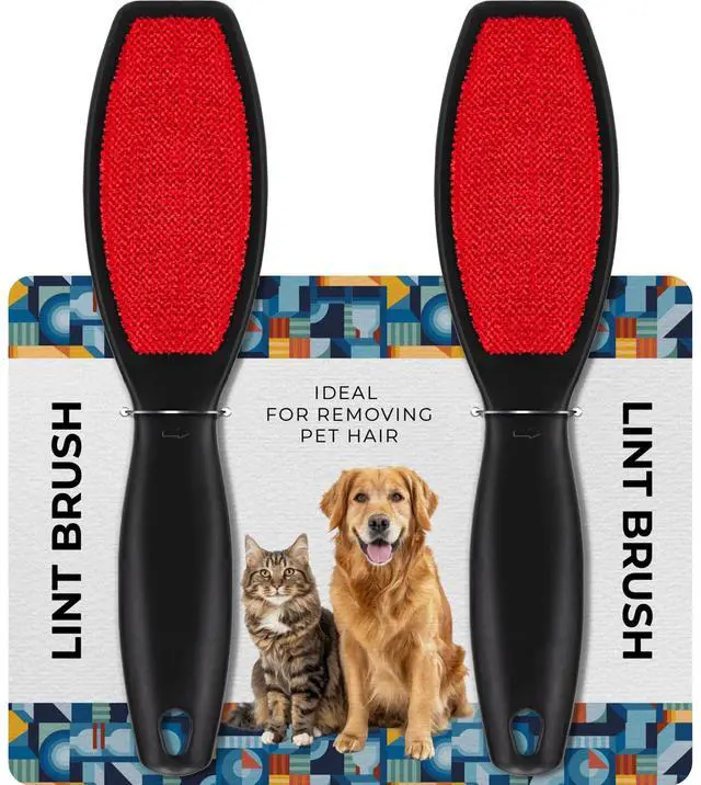 Main image of 2 Pack Double-Sided Lint Brushes, Pet Hair Remover
