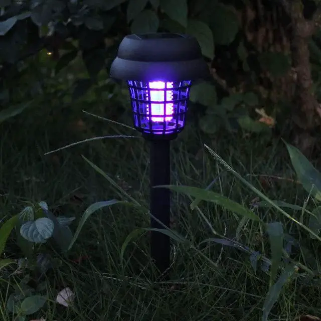 Alt view image 7 of 7 - Outdoor Bug Zapper for Lawn, Solar Mosquito Repellent Mosquito Zapper Killer Waterproof Lamp Repellent for Outdoor Patio Garden Lawn Pathway (2 Packs)