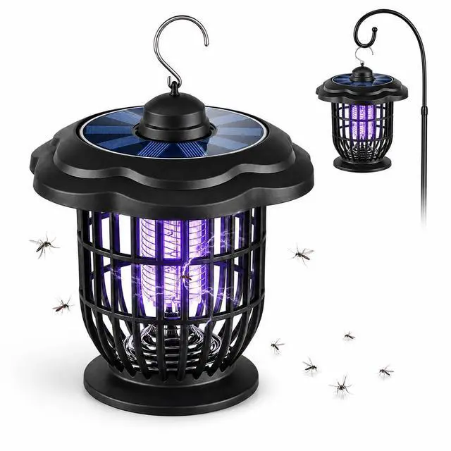Main image of Solar Bug Zapper Outdoor Lights, Rechargeable 2-in-1 Mosquito Killer Lamp | Rechargeable Portable Waterproof 2-in-1 Fly Zapper, Attracts Gnats, Mosquitoes, Flies for Indoor and Outdoor Use