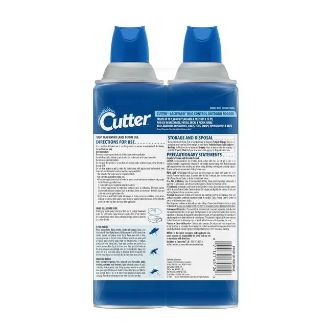 Alt view image 5 of 5 - Backyard Bug Control Outdoor Fogger 16 Oz, 2 Pack | Kills Mosquitoes, Gnats, Flies, Wasps & More, For Decks, Patios & Picnic Areas, Treats up to 1,200 Cu Ft