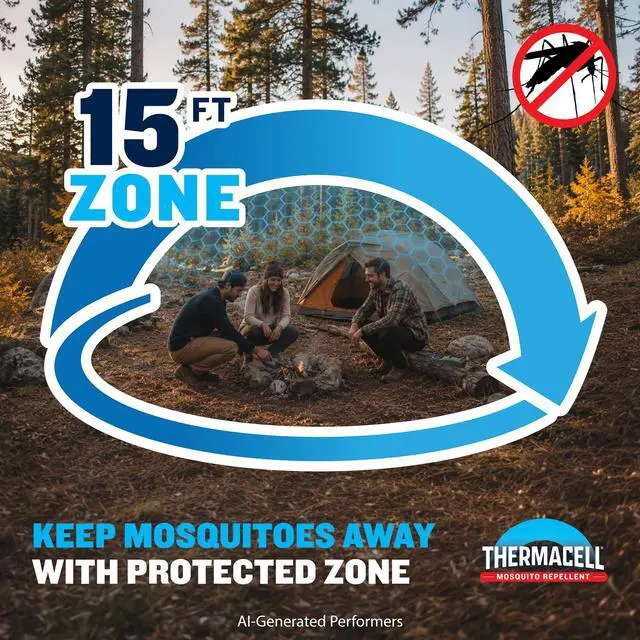 Alt view image 2 of 7 - Fuel-ZoneGuard Extreme Fuel Powered Mosquito Repeller, Green | 15-FT Zone; Portable Outdoor Protection; 12Hr Refill; Camp; Hunt; Bug Spray Alternative; Patio Shield; Scent Free; DEET-Free