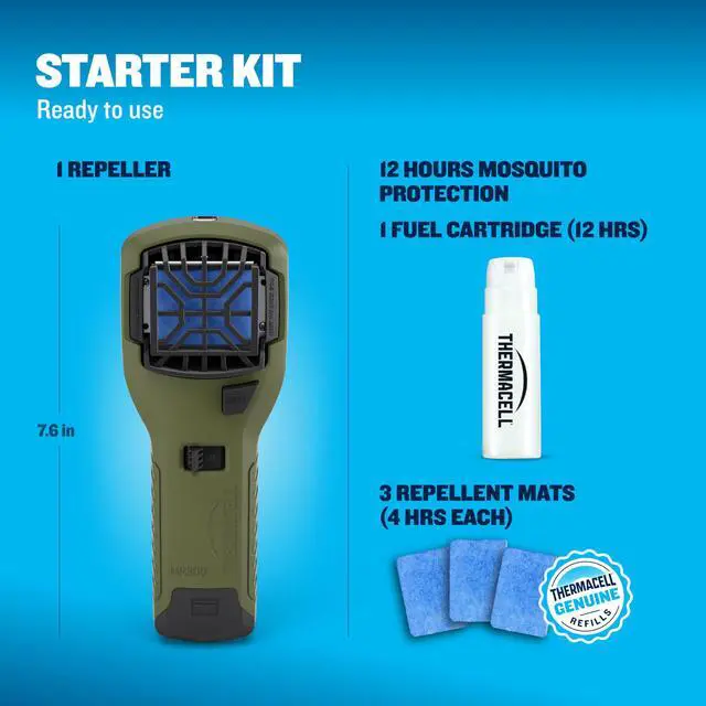 Alt view image 7 of 7 - Fuel-ZoneGuard Extreme Fuel Powered Mosquito Repeller, Green | 15-FT Zone; Portable Outdoor Protection; 12Hr Refill; Camp; Hunt; Bug Spray Alternative; Patio Shield; Scent Free; DEET-Free