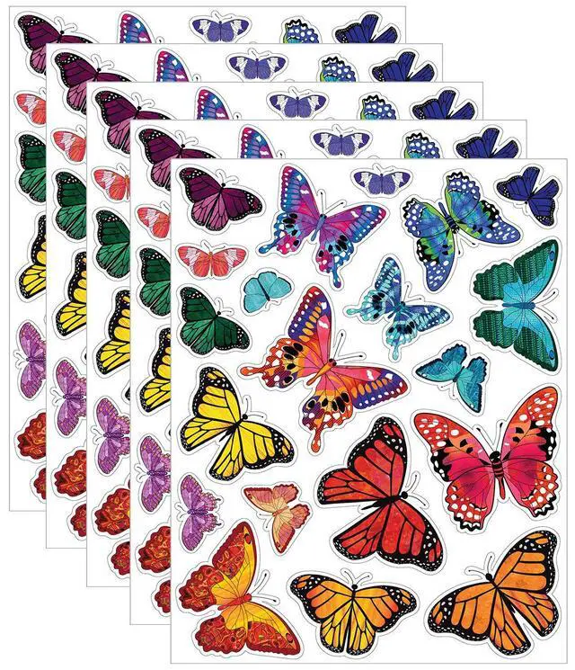 Alt view image 7 of 7 - Butterfly Window Clings 100 Static Cling Vinyl Decor