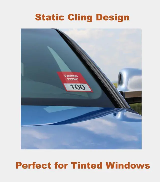 Alt view image 3 of 7 - Windshield Sticker Applicator Holder Static Cling, 10 Pack 4 x 6 in | Heat-Resistant, Clear PET, Electrostatic Film for Vehicle Stickers Application, Removal, Re-Application Car Decals