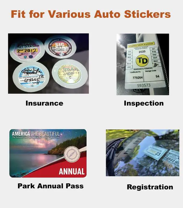 Alt view image 4 of 7 - Windshield Sticker Applicator Holder Static Cling, 10 Pack 4 x 6 in | Heat-Resistant, Clear PET, Electrostatic Film for Vehicle Stickers Application, Removal, Re-Application Car Decals