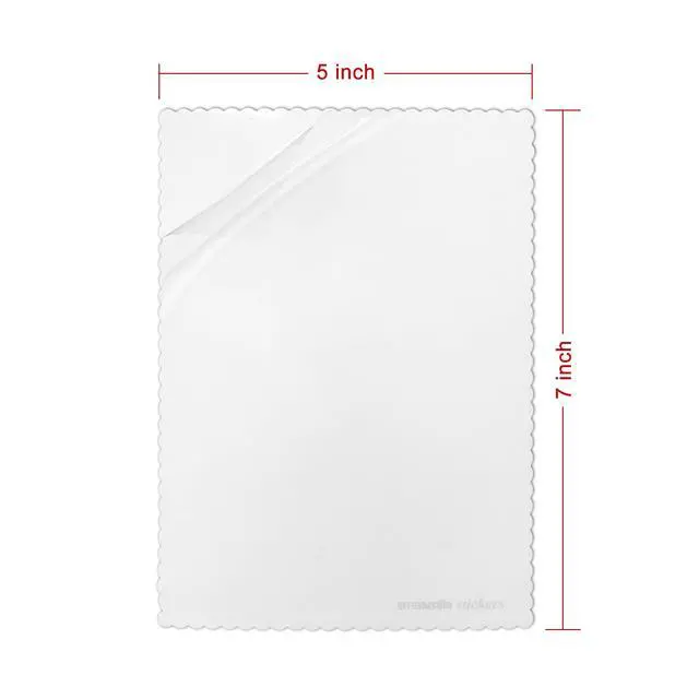 Alt view image 3 of 6 - Windshield Sticker Applicator 5 Pack 5"x7" Static Cling for Stickers Easy Application, Removal and Re-Application