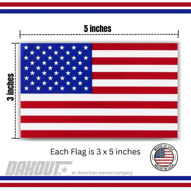Alt view image 6 of 6 - American Flag Decal Window Clings 3 Pack Vinyl Car Decals Static Non Adhesive Stickers 3 x 5 Inches Ideal for Home, Vehicles, Trucks, RV, Jeep Windshields and Rear Windows