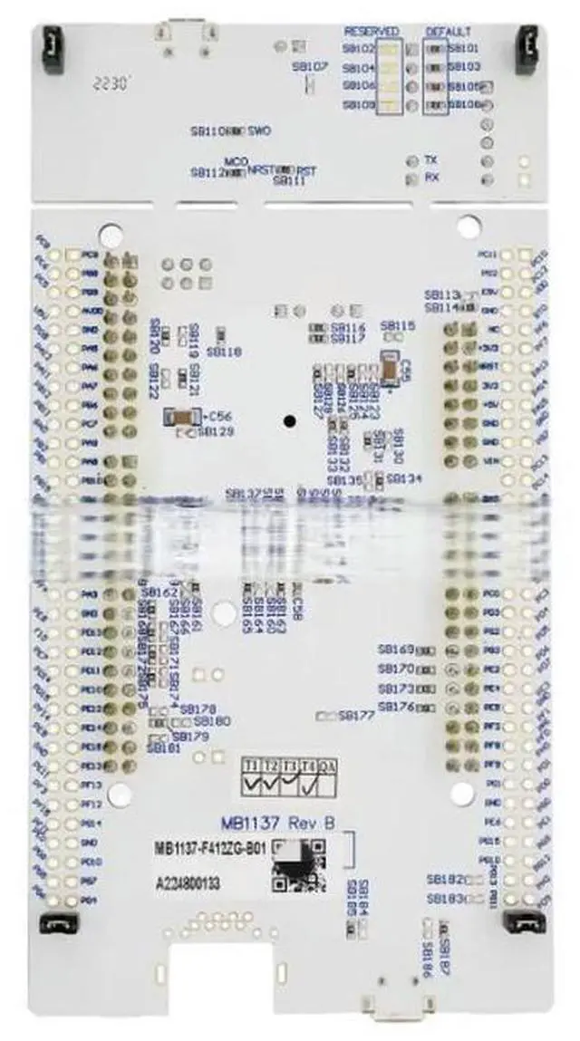 Main image of NUCLEO-F412ZG development board STM32F4 series development board wiring