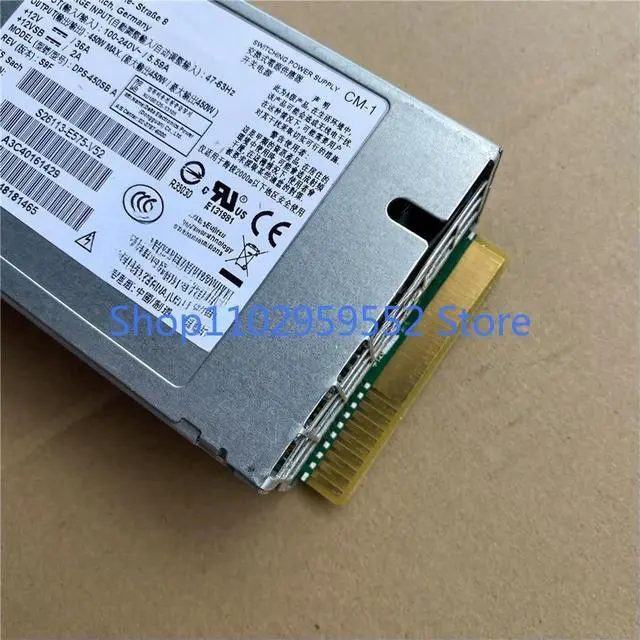 Alt view image 2 of 3 - 1Pcs for RX200s7 450W Server Power Supply DPS-450SB A S26113-E575-V52 V50