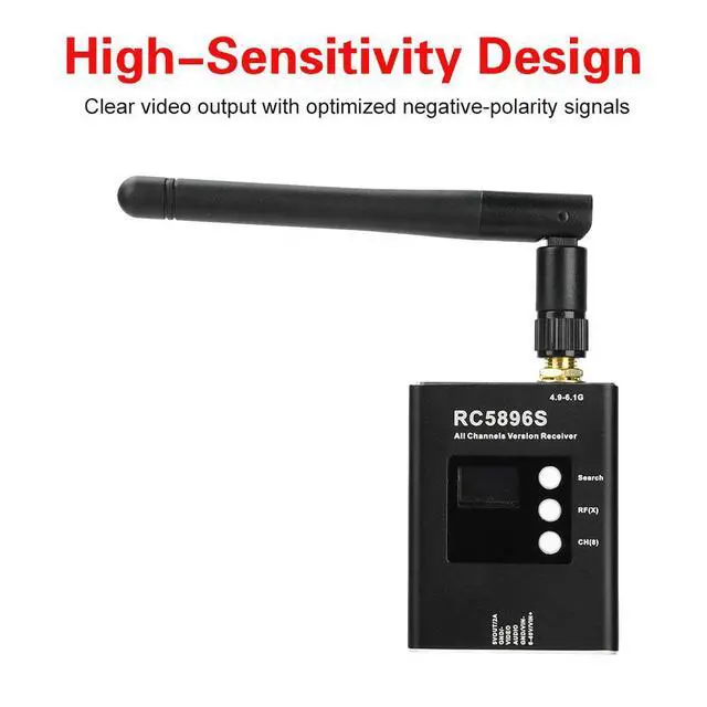 Alt view image 3 of 3 - DC 6-40V RC5896S 4.9-6.1GHz 600mw 5km AV Receiver Transmitter for FPV Multicopter RC Aircraft Quadcopter
