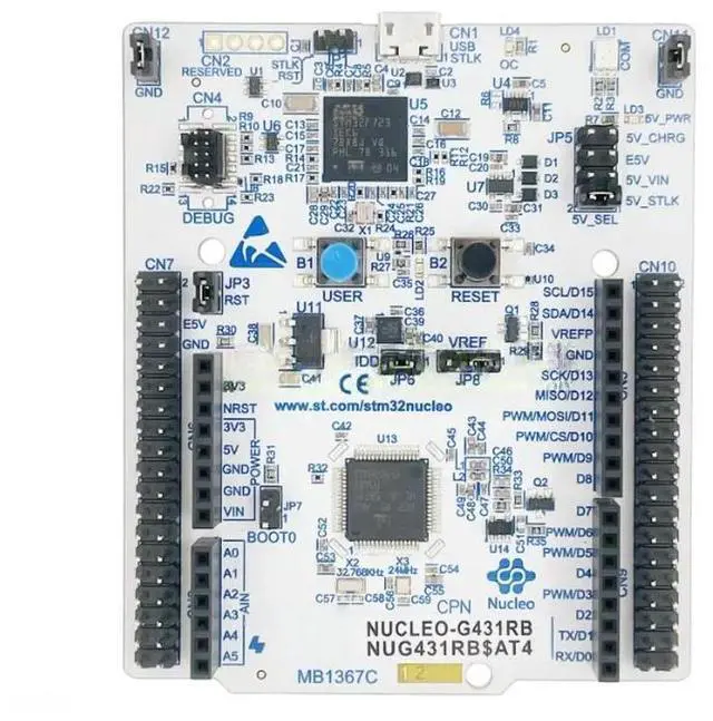 Main image of NUCLEO-G431RB STM32G431RBT6 microcontroller STM32 Nucleo-64 development board