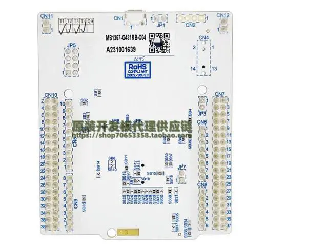 Alt view image 2 of 3 - NUCLEO-G431RB STM32G431RBT6 microcontroller STM32 Nucleo-64 development board