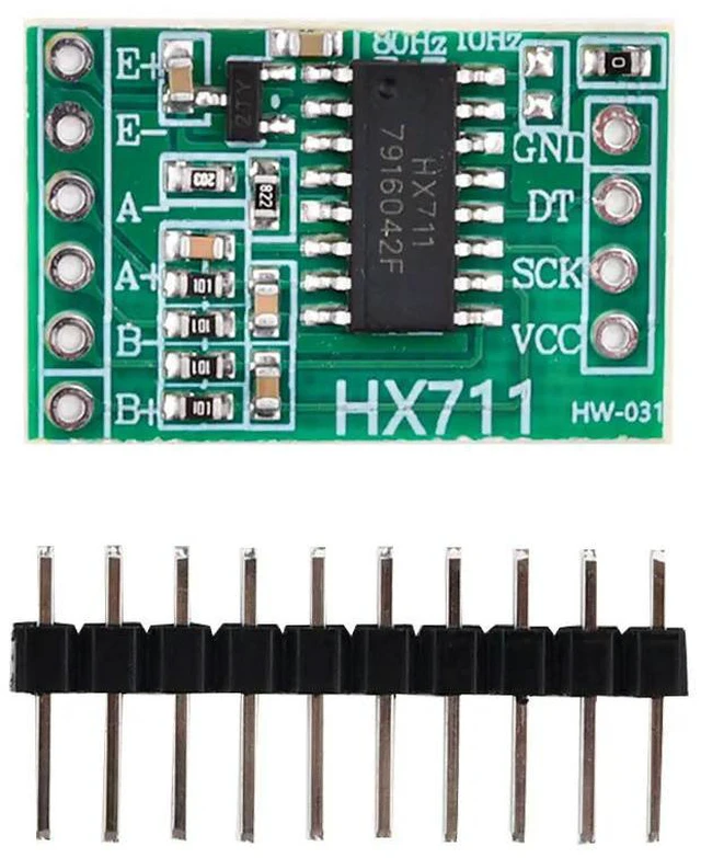 Alt view image 2 of 6 - HX711 Weighing Pressure Sensor Load Cell Weight Sensor Electronic Scale Aluminum Alloy Weighing Pressure Sensor HX711 AD Module