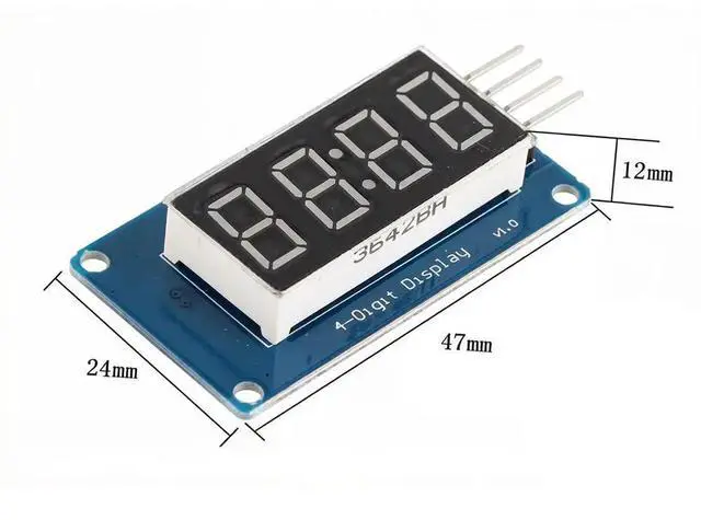 Main image of 1pcs TM1637 LED Display Module For 7 Segment 4 Bits 0.36Inch Clock RED Anode Digital Tube Four Serial Driver Board Pack