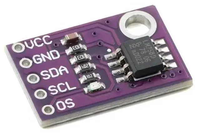 Alt view image 2 of 3 - LM75 CJMCU-75 Temperature Sensor Module High Speed I2C IIC Interface High Precision