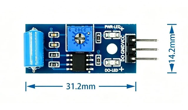 Main image of 2pcs Normally Closed Type Vibration Sensor Module Alarm Sensor Module Vibration Switch SW-420