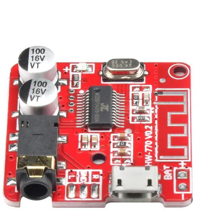 Alt view image 2 of 3 - Mini 3.7V-5V 4.1 Audio Receiver MP3 Decoder Lossless Amplifier Module