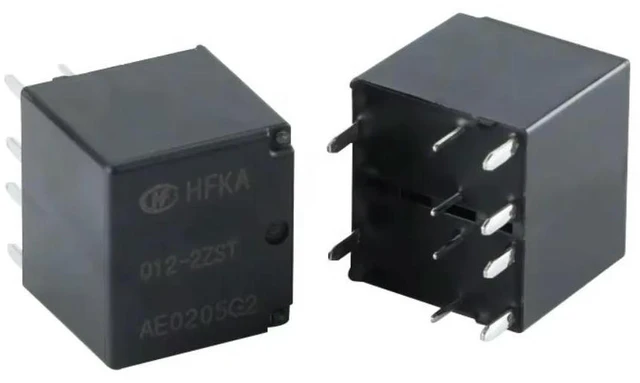 Alt view image 4 of 6 - HFKA 012-2ZST Two-group Changeover 12VDC 10-pin Automotive Relay