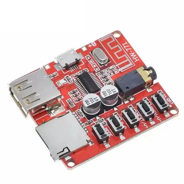 Alt view image 4 of 4 - Bluetooth MP3 Decoding Board WAV FLAC Lossless Audio Playback USB Flash Drive TF Module for Truck Mounted Speaker Modification