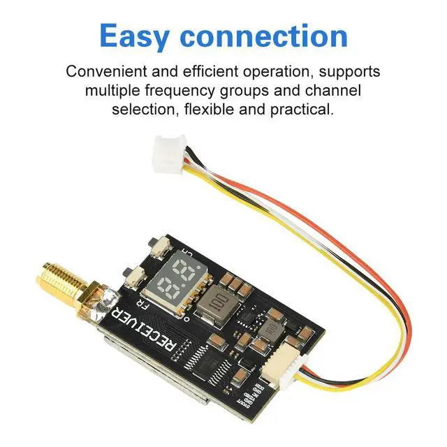 Alt view image 5 of 6 - 1080~2200MHz RX1264-CPB FPV Image Transmission Module 1.2G 64CH FM Analog Audio And Video Transmission Sensor