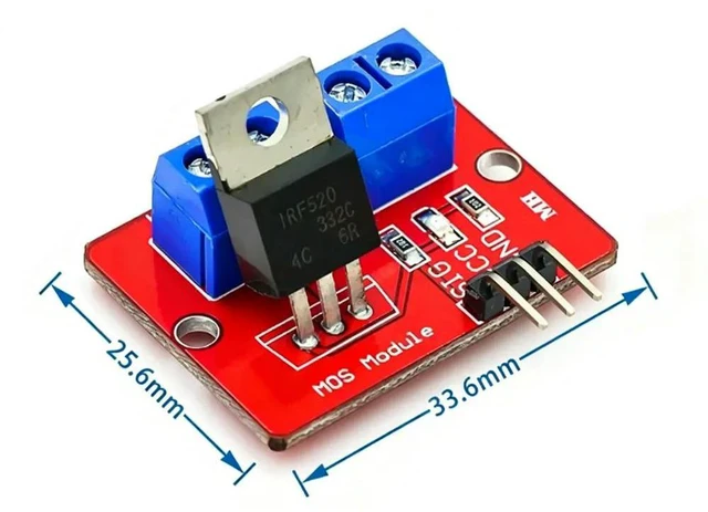 Alt view image 2 of 2 - 1pcs IRF520 drive module MOS tube field effect tube single-chip microcomputer drive module PWM adjustment