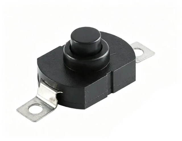 Alt view image 2 of 2 - 10pcs 1712-KD Push Button Switch 1712KD Flashlight Switch LOCK17X12X9.5MM Table Lamp Flashlight Button Switch ON-OFF