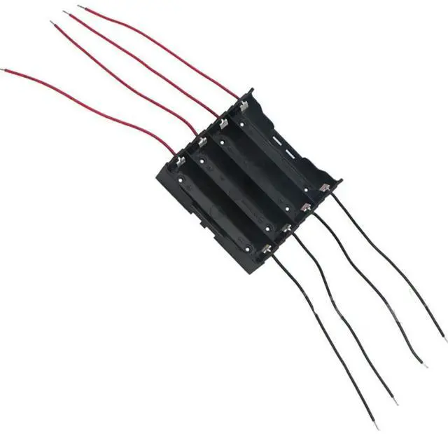 Alt view image 2 of 6 - Plastic Holder Shell Box Case For 4x 3.7v Rechargeable ABS Material Light Convenient