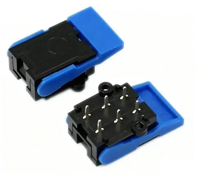 Main image of 10pcs Telephone Hook Switch 6Pin Intercom Doorbell Switch, Retainer Reed Switch Blade, Repair Parts for Telephone