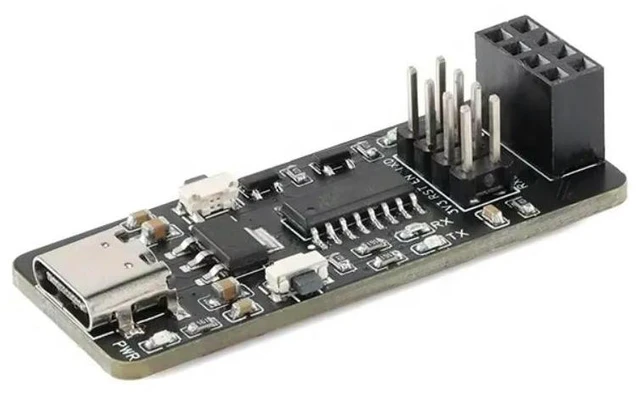 Alt view image 3 of 6 - ESP-01 ESP01S Adapter Board Transparent Transmission ESP8266 Serial Port to Module Downloader Type-C USB Interface