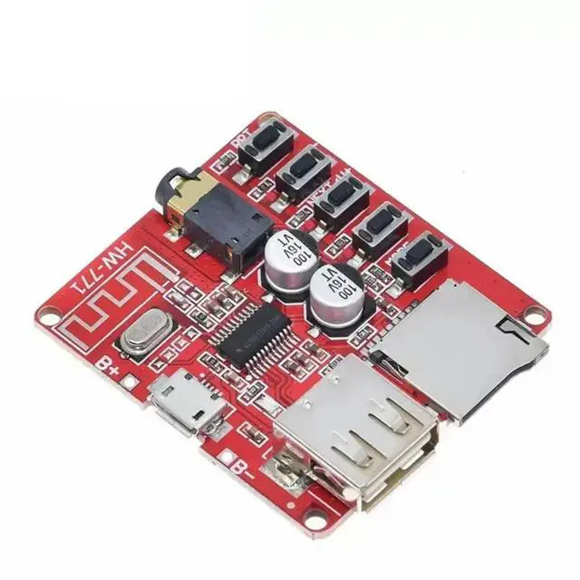 Alt view image 3 of 4 - Bluetooth MP3 Decoding Board WAV FLAC Lossless Audio Playback USB Flash Drive TF Module for Truck Mounted Speaker Modification