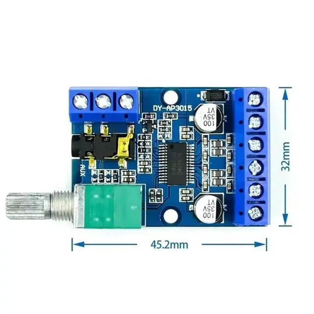 Alt view image 3 of 3 - AP3015 30W*2 High Power Stereo Digital Amplifier Board 12V/24V Power Supply DIY Power Amplifier Module