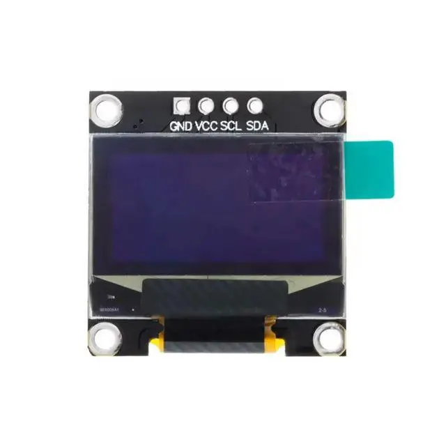 Alt view image 3 of 3 - 0.96" Inch I2C IIC 12864 128X64 OLED Display Module with 4 Pin white