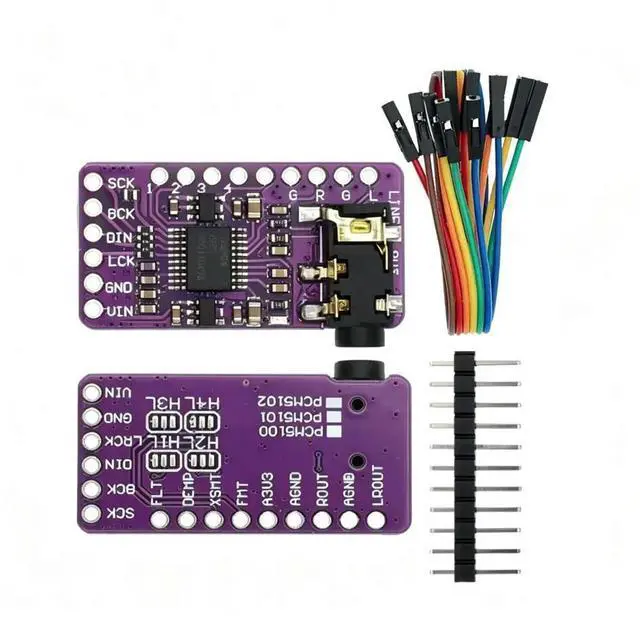 Main image of 1pcs Interface I2S PCM5102A DAC I2S Player Module lossless digital audio DAC decoding board GY-PCM5102 Audio Board