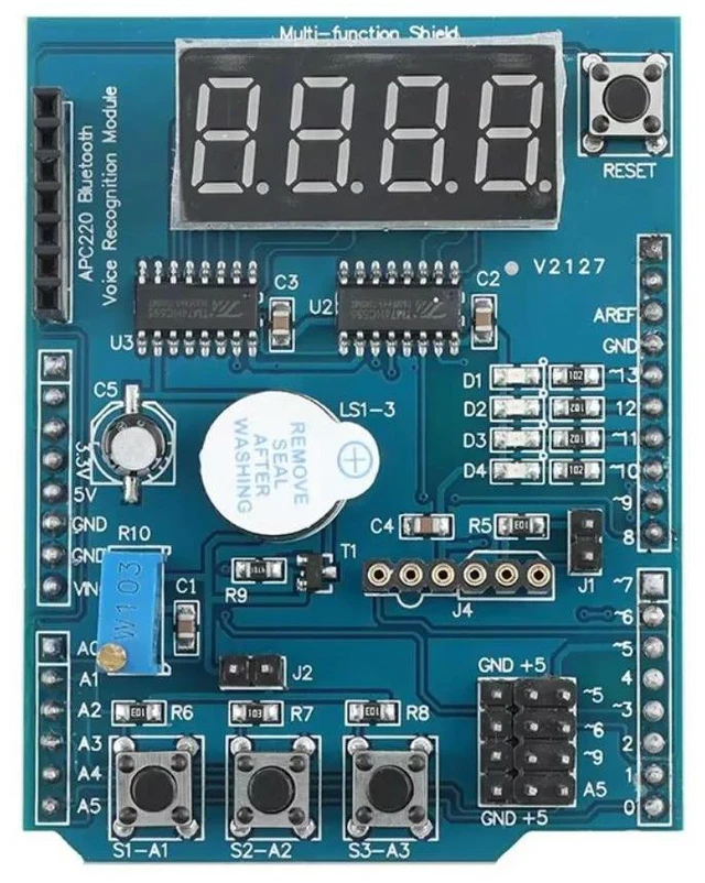 Alt view image 3 of 3 - Multifunctional Expansion Board Kit Based Learning R3 Mega 2560 Mega2560 Multi-functional Shield Module for