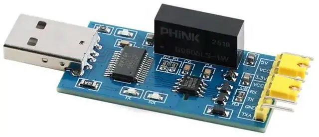 Alt view image 3 of 3 - FT232RL Isolated Serial Port Module USB to TTL Serial Port UART/COM Interface with Power Supply and Magnetic Isolation ADUM3201