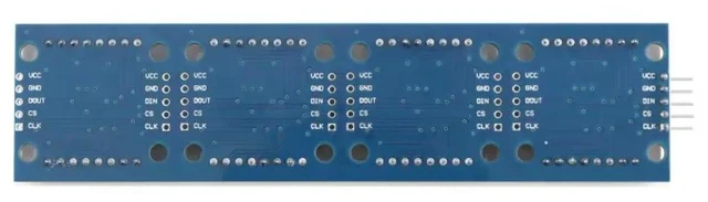 Alt view image 3 of 3 - MAX7219 Dot Matrix Module for Microcontroller 4 in One Display Red Green Blue Light with 5P Line and Pin