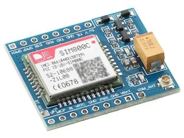Alt view image 2 of 3 - SIM800C GSM GPRS Module 5V 3.3V TTL Adapts STM32 C51 Program with BT and TTS
