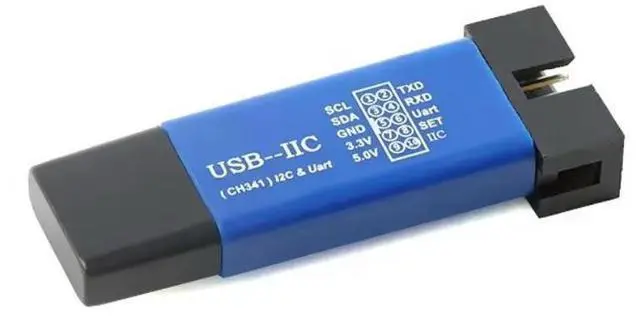Alt view image 2 of 3 - CH341T 2-in-1 Module USB to I2C IIC UART USB to Serial TTL Microcontroller Serial Downloader