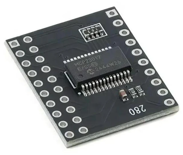 Alt view image 2 of 3 - MCP23017 16bit Serial I/O Expansion Board Module Pin PCB IIC I2C Interface to GIPO Converter 25mA for