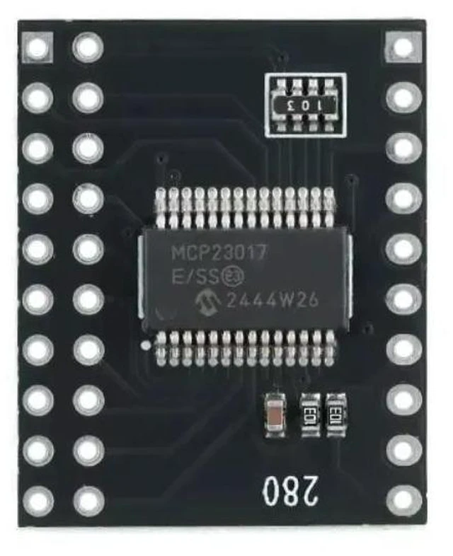 Alt view image 3 of 3 - MCP23017 16bit Serial I/O Expansion Board Module Pin PCB IIC I2C Interface to GIPO Converter 25mA for