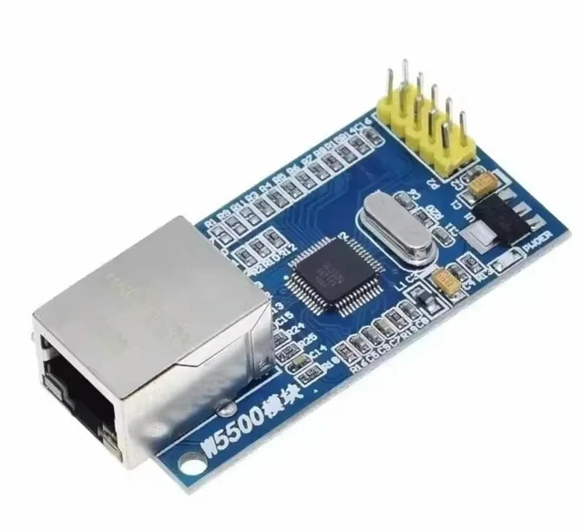 Main image of W5500 Ethernet Network Module TCP/IP Protocol Stack 51/STM32 Driver Development Board