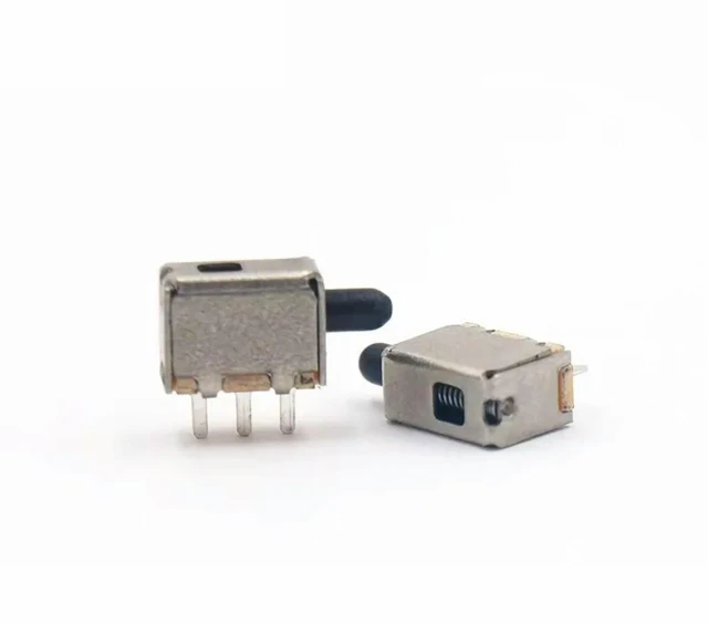 Alt view image 3 of 3 - 50pcs/lot PS-12D33 3-Pin Reset Switch Button Non-Fixed Foot Non-Locking Switch with Straight Key Electronic Components