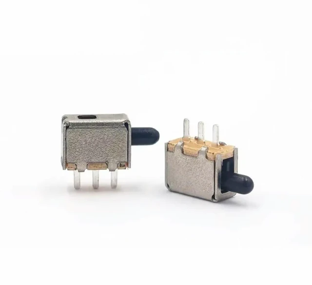 Main image of 50pcs/lot PS-12D33 3-Pin Reset Switch Button Non-Fixed Foot Non-Locking Switch with Straight Key Electronic Components