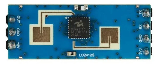 Alt view image 2 of 3 - LD2412 24G Human Presence Sensing Radar Sensor Module 24GHZ Wide-angle Millimeter Wave Radar Detection 9m GPIO UART HLK-LD2412