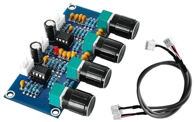 Main image of XH-A901 Digital Amplifier Board with Tone Board High Low Tone Adjustment DC Tone Board Preamplifier Board-Electronic Components