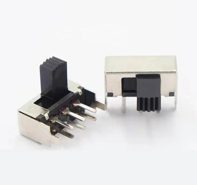 Main image of 50pcs/lot SK-22F03 Two Speed Toggle Switch Two Speed Sliding Switch 6-pin 2-speed Horizontal Power Sliding Switch