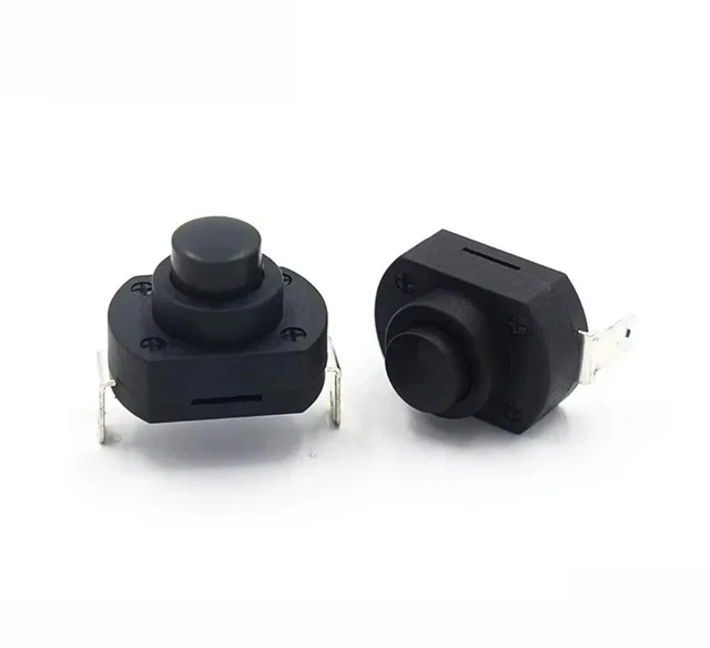 Main image of 10pcs/lot KAN-9A Self-locking 6A High Current Button Switch Desk Lamp Switch Flashlight Button Switch
