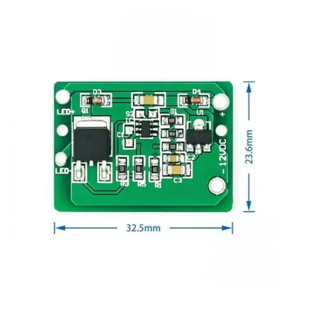 Alt view image 2 of 3 - 10pcs/lot 12V Capacitive TTP223 Touch Switch Button Module Electronic Modules Kits with Jog/Latch Circuit Board Relay Driving