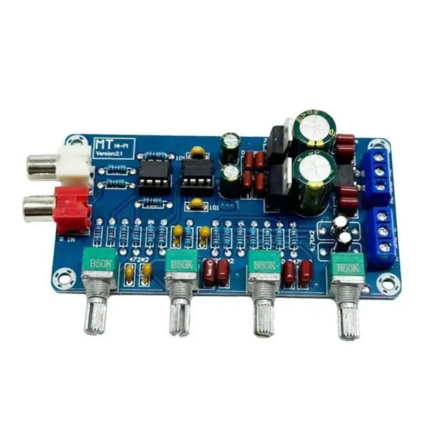 Alt view image 3 of 3 - XH-M164 Electronic Tuning Board NE5532 Preamp Board with Volume Knob for High/Low Adjustment Front Module